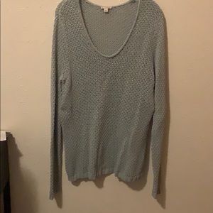 Light blue loose knit sweater